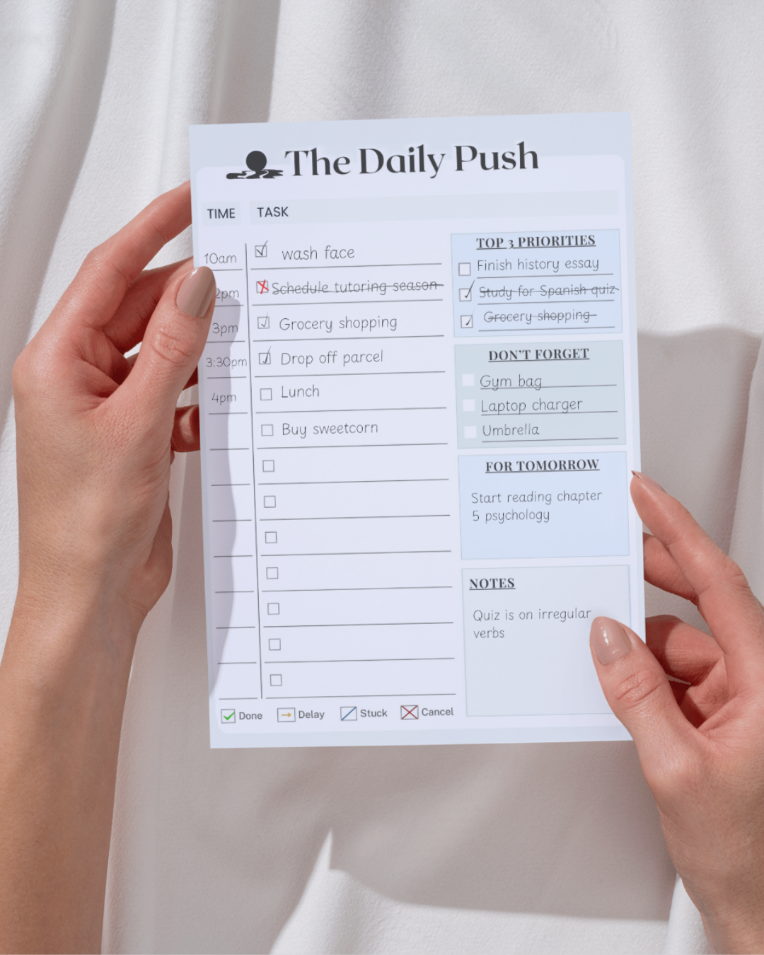 The Daily Notepad Tear Off To Do List