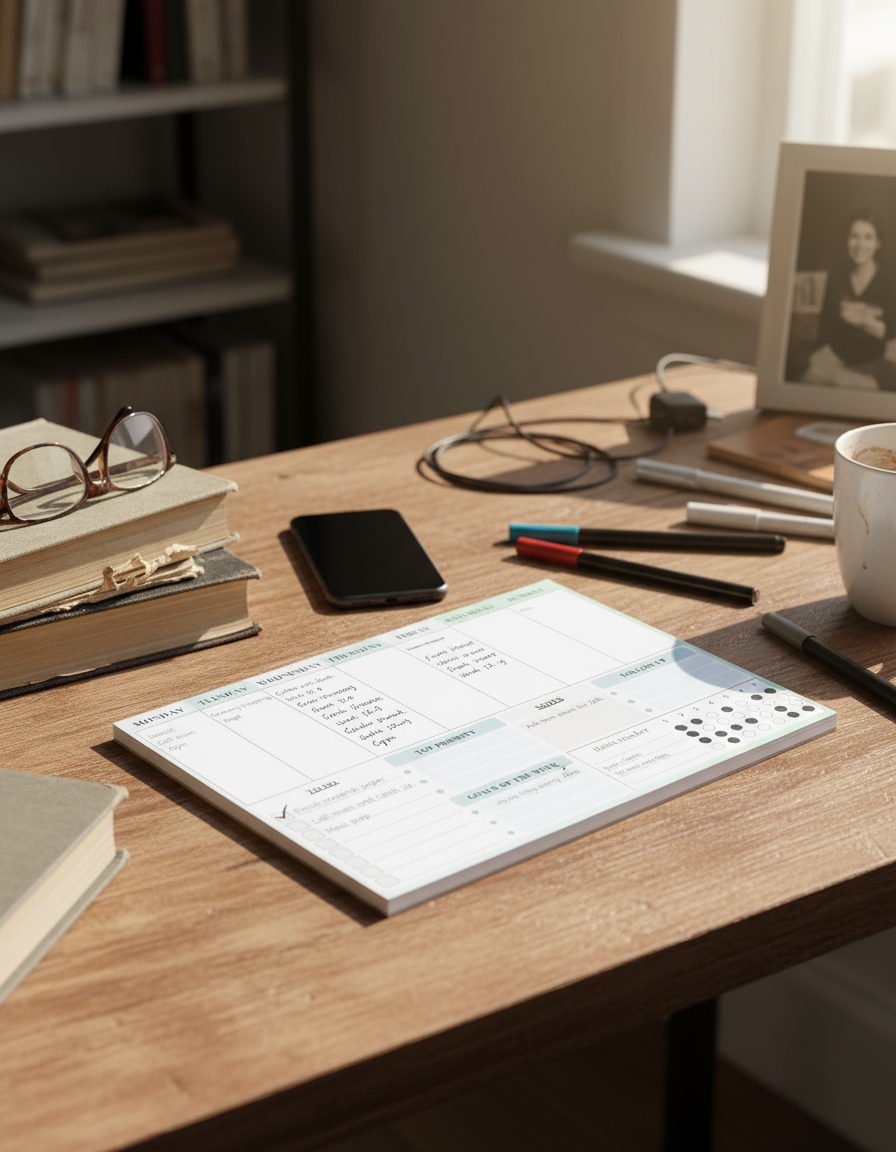 Authentic home office setting