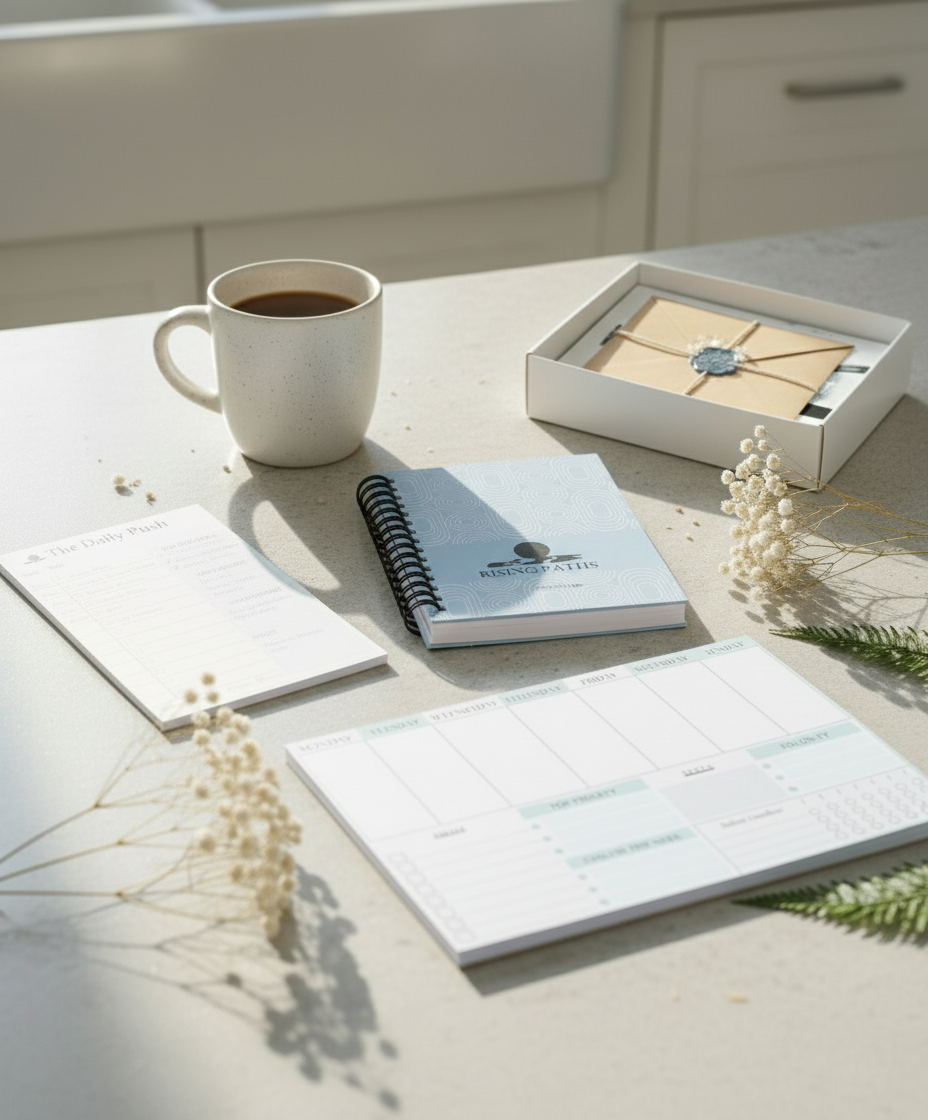 Bundle on white desk