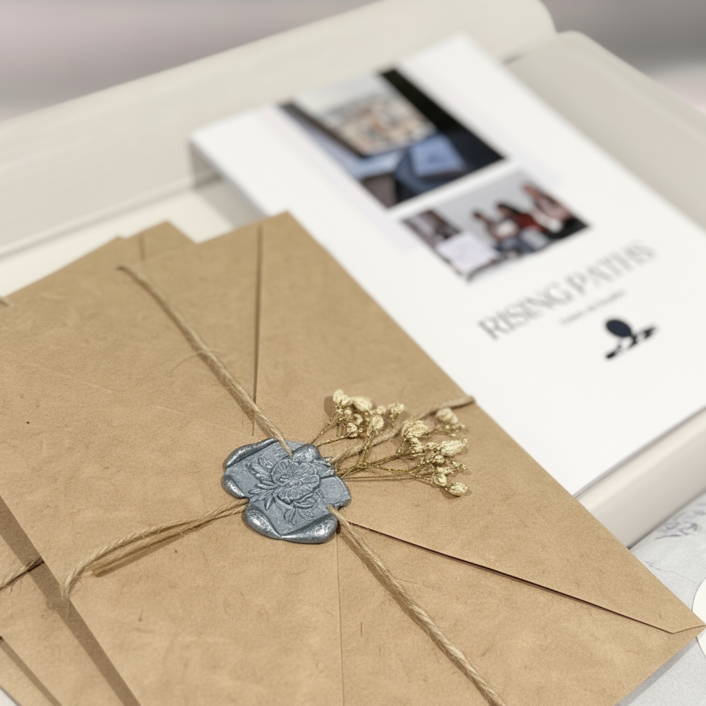 Close-up with wax seal focus