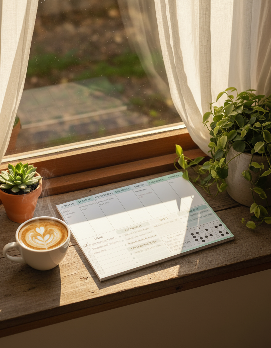 Windowsill morning light